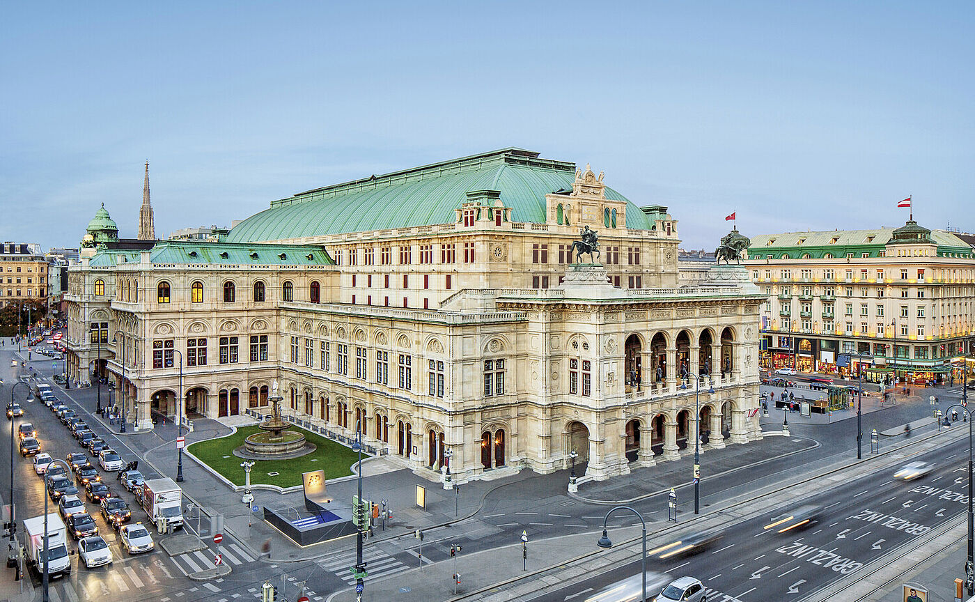 Blick auf die Wiener Staatsoper